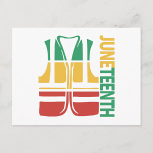 Freedom Day Vest Coworker Swagazon Associate Junet Holiday Postcard