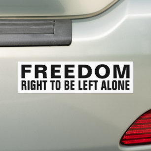 Freedom defined Bumper Sticker