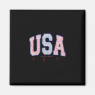 Freedom Democracy Truth Usa Anti-trump 4th Of July Magnet