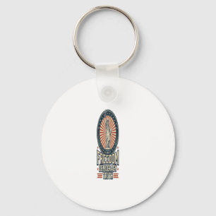 Freedom Democracy Truth Vintage Patriotic Shirt De Key Ring