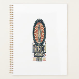 Freedom Democracy Truth Vintage Patriotic Shirt De Planner