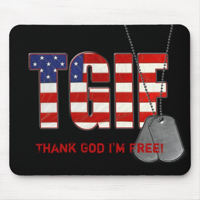 Freedom Dog Tags Mouse Pad (Front)