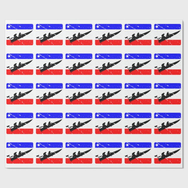 Freedom Drag-Boat FLAIR Wrapping Paper (Flat)