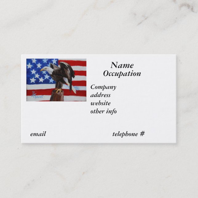 Freedom Eagle Business Card (Front)