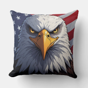 Freedom Eagle for Proud Americans Cushion