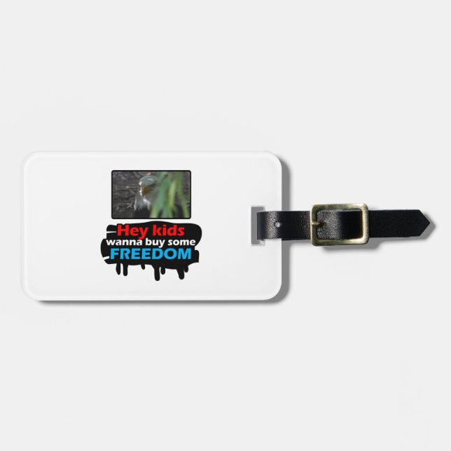 Freedom Eagle Luggage Tag (Front Horizontal)
