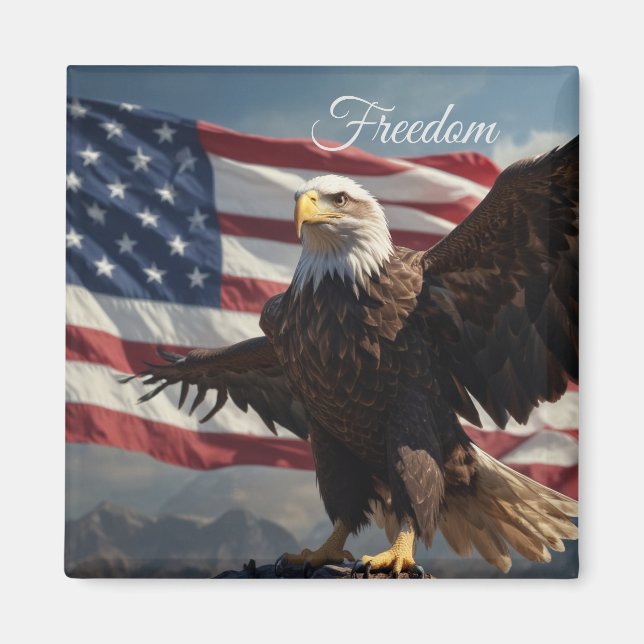 Freedom Eagle Magnet (Front)