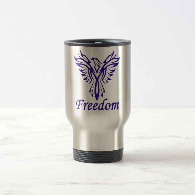 Freedom Eagle mug - choose style & colour (Center)