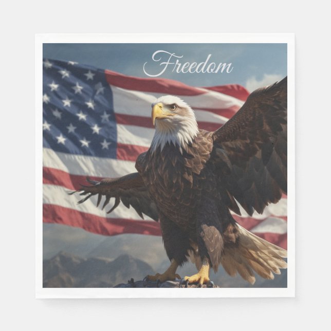 Freedom Eagle Napkin (Front)