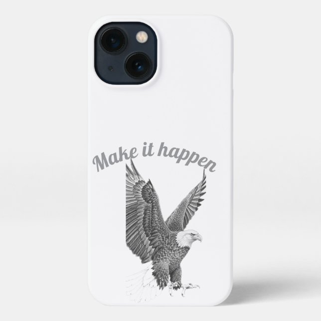 Freedom Eagle Sketch Phone Case (Back)