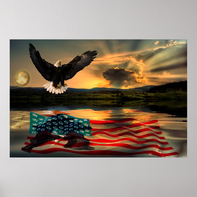 Freedom-Eagle-W-Flag-2010 Poster (Front)