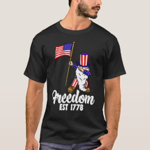 Freedom EST 1778 Women America Flag Love 1 T-Shirt