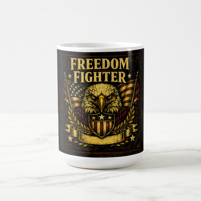 Freedom Fighter – American Defender Pride Coffee Mug (Center)