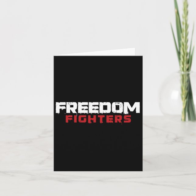 Freedom Fighter Resistance Movement 4th July Indep Card (Front)
