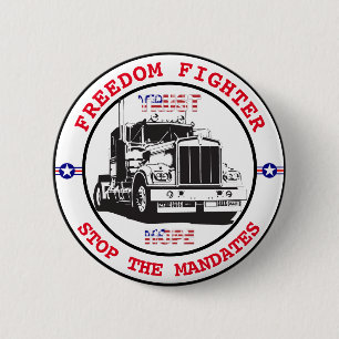 Freedom Fighter Semi 6 Cm Round Badge