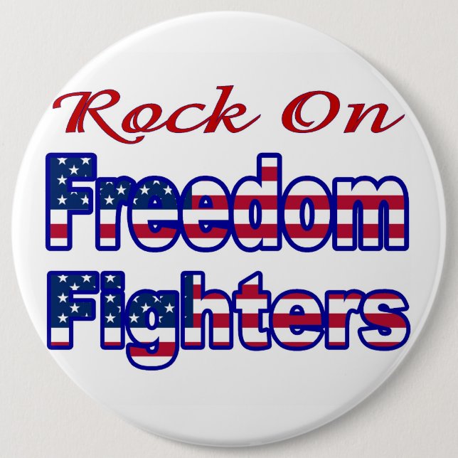 FREEDOM FIGHTERS 6 CM ROUND BADGE (Front)