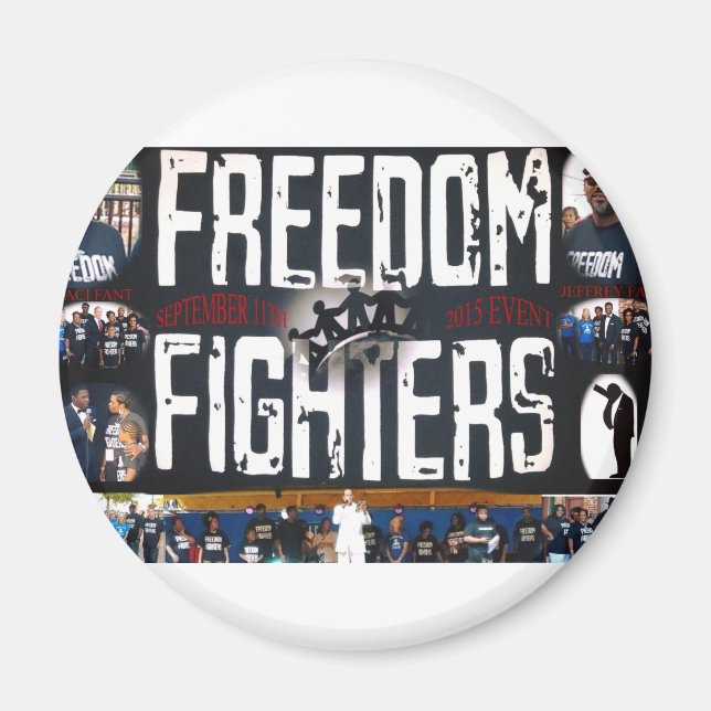 freedom fighters banner logo products magnet (Front)