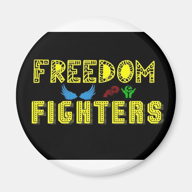 freedom fighters new logo magnet (Front)