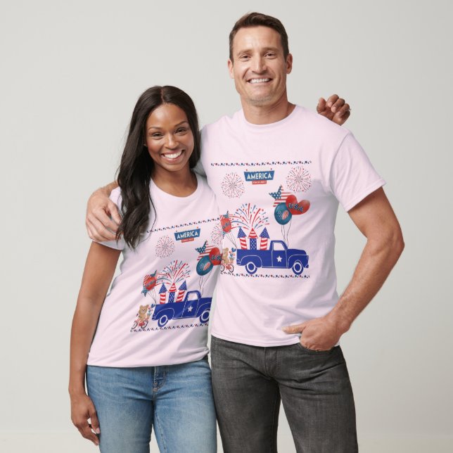 Freedom Firework Dreams pale pink T-Shirt (Unisex)