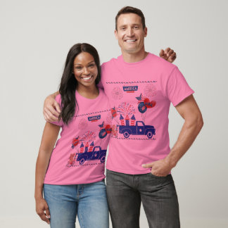 Freedom Firework Dreams pink T-Shirt