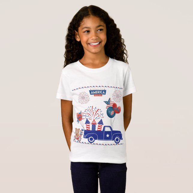 Freedom Firework Dreams white T-Shirt (Front Full)
