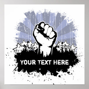 Freedom Fist Custom Poster