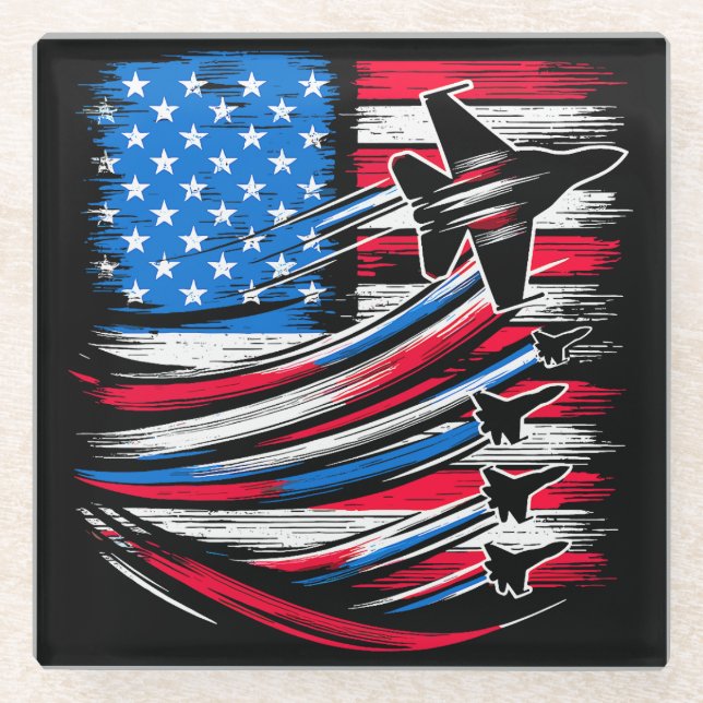 Freedom Flyers Glass Coaster (Front)