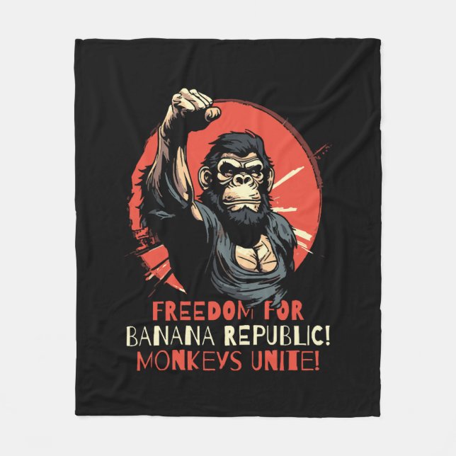 Freedom for Banana Republik Fleece Blanket (Front)