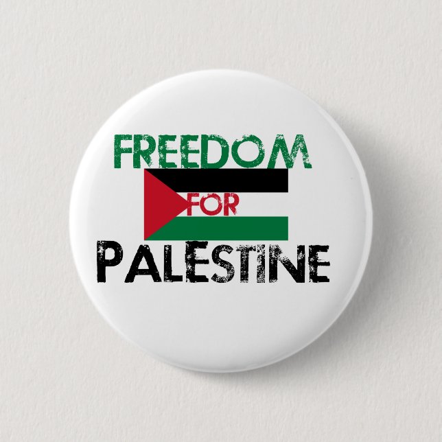 Freedom for Palestine 6 Cm Round Badge (Front)