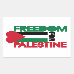 Freedom for Palestine Rectangular Sticker