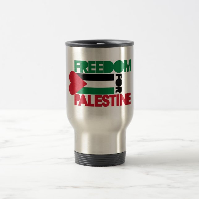 Freedom for Palestine Travel Mug (Center)