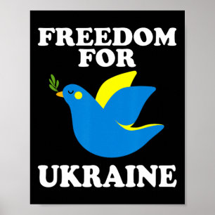 Freedom For Ukraine Support Ukrainian  Poster