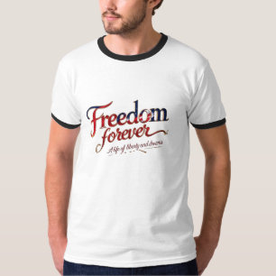 Freedom Forever – Minimalist Ringer Tee Celebratin