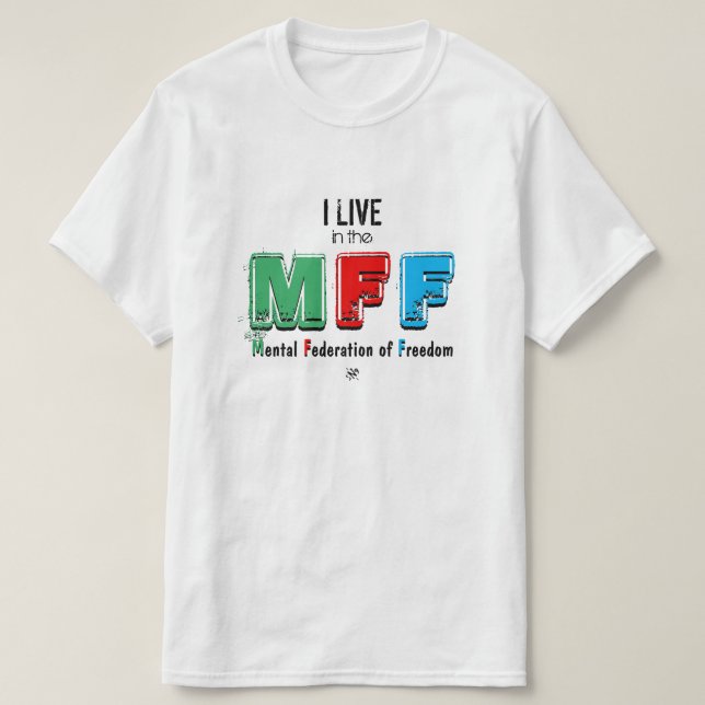 Freedom & free mind motto T-Shirt (Design Front)