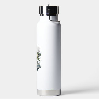 Freedom Frog Squad Vintage Patriotic Shirt Design_ Water Bottle