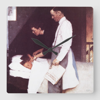 Freedom From Fear Square Wall Clock