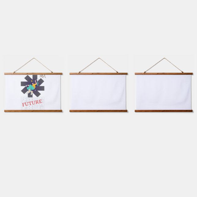 Freedom Future – Inspirational Freedom and Dream D Hanging Tapestry (Triple)