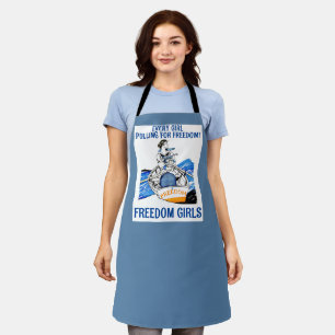 FREEDOM GIRLS! (blue) Apron