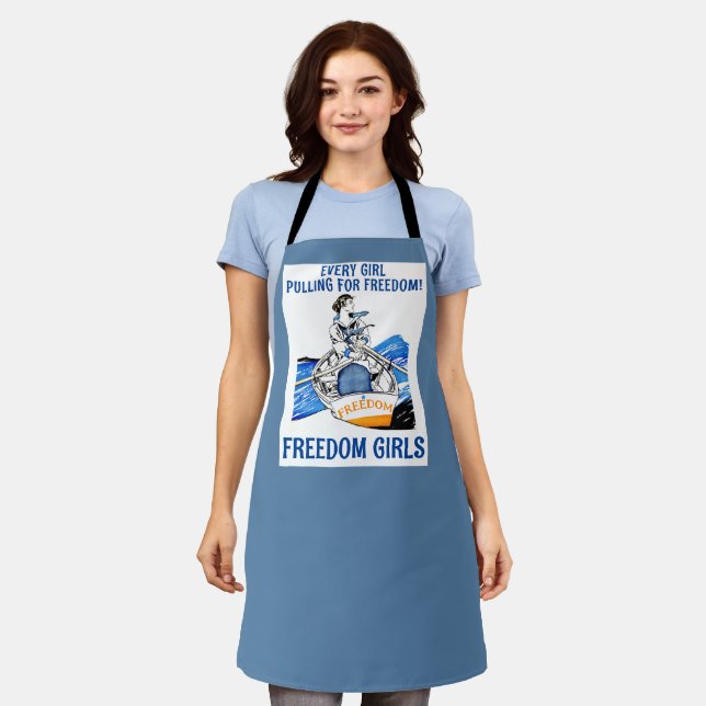 FREEDOM GIRLS! (blue) Apron (Worn)