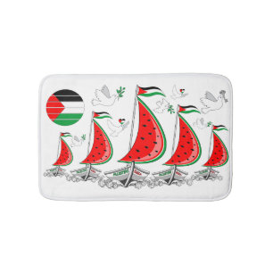 Freedom Global Sumud Flotilla Boats to Gaza Bath Mat