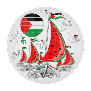 Freedom Global Sumud Flotilla Boats to Gaza Cutting Board