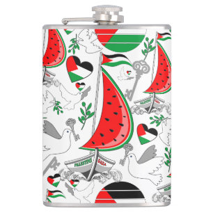 Freedom Global Sumud Flotilla Boats to Gaza Hip Flask