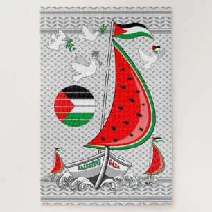 Freedom Global Sumud Flotilla Boats to Gaza Jigsaw Puzzle