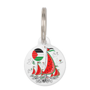 Freedom Global Sumud Flotilla Boats to Gaza Pet Tag