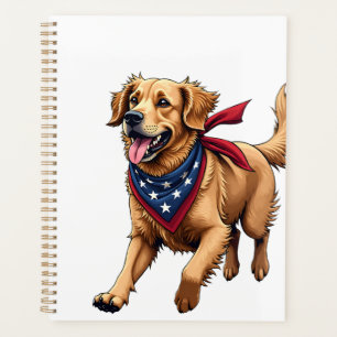 Freedom Golden Retriever Vintage Engraving Shirt 4 Planner