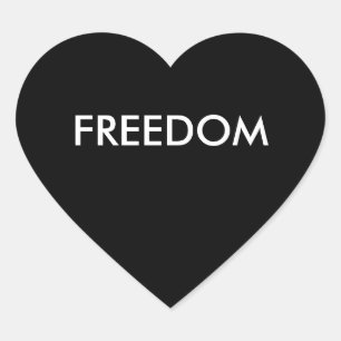 Freedom Heart Sticker