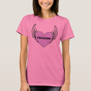 Freedom Heart with Wings Tie-Dye Shirt