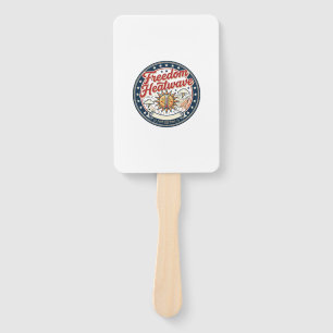 Freedom Heatwave Patriotic Patriotic Weather Summe Hand Fan