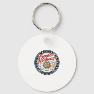 Freedom Heatwave Patriotic Patriotic Weather Summe Key Ring