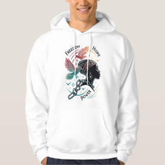 Freedom Hope Power – Black History Month Hoodie